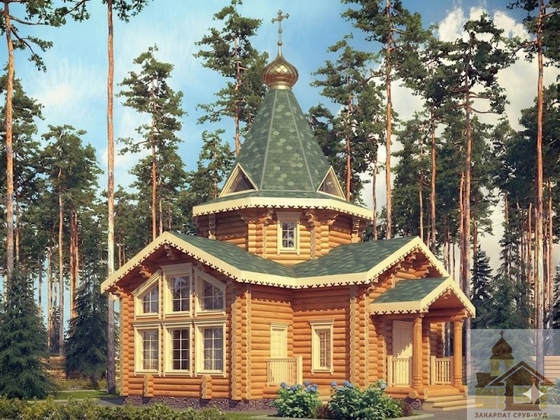 Православні церкви з натурального дерев’яного зрубу