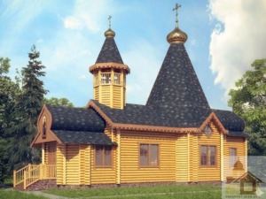 Проект церкви купити з дерев’яного зрубу