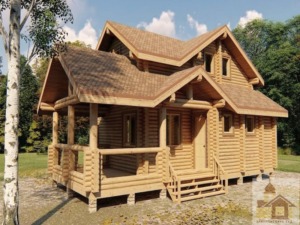 Масивний дикий тес у проекті Смерековий Тріумф: замовити будинок-баню з дикого тесу за ціною виробника.