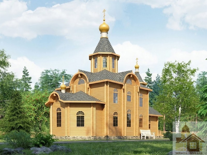 Замовити дерев’яну церкву зі зрубу під ключ