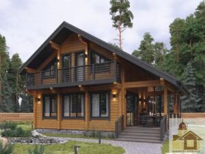 Дерев’яний будинок під ключ з натуральної смереки