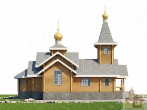 Храм зі смереки з дерев'яного зрубу 142 м²