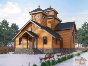 Храмова оциліндровка під замовлення для будівництва дерев’яної церкви