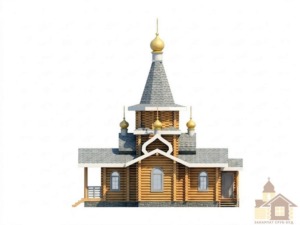Професійний контроль усадки дерев'яної церкви зі зрубу.