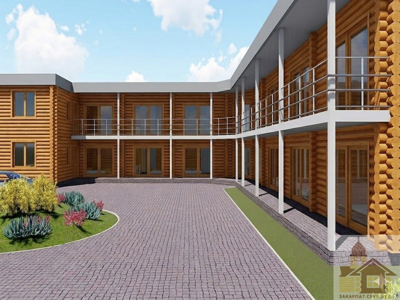 hotelnyy-kompleks Готельний комплекс із дерев’яного зрубу