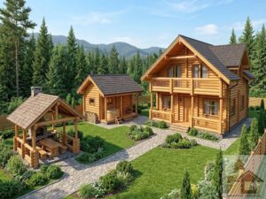 Зрубні будинки та церкви для громад Чехії