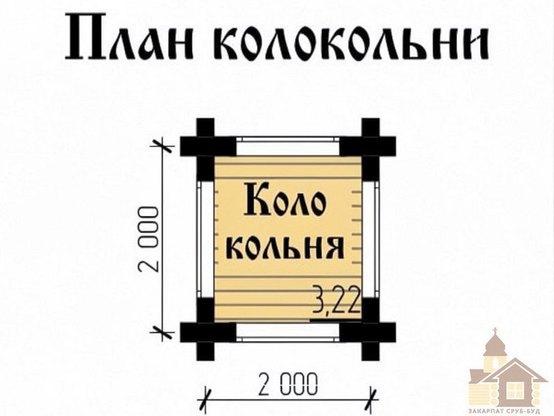 Двокупольна церква під ключ з дерев'яними стінами з карпатської смереки