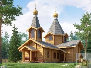 Двокупольна церква під ключ за традиціями Закарпатської дерев'яної школи