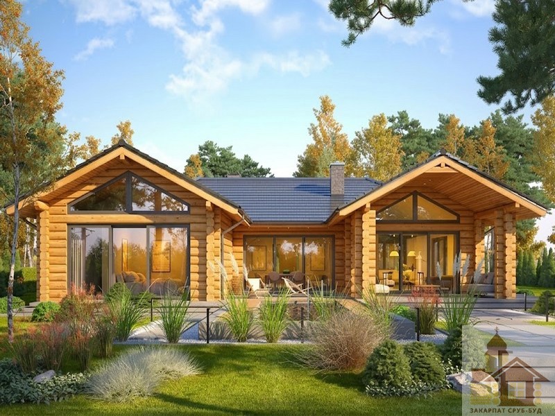 Дерев'яний зруб 205 м² для замовлення та будівництва під ключ