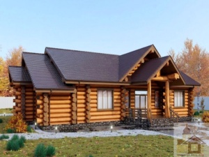Будинок 299 м² під ключ — вітальня площею 139 м²