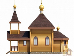 Церква 62 м² ціна — напівкругла вівтарна частина храму